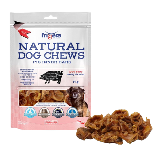 Frigera - Natural Dog Chews, Indre Griseører 250g