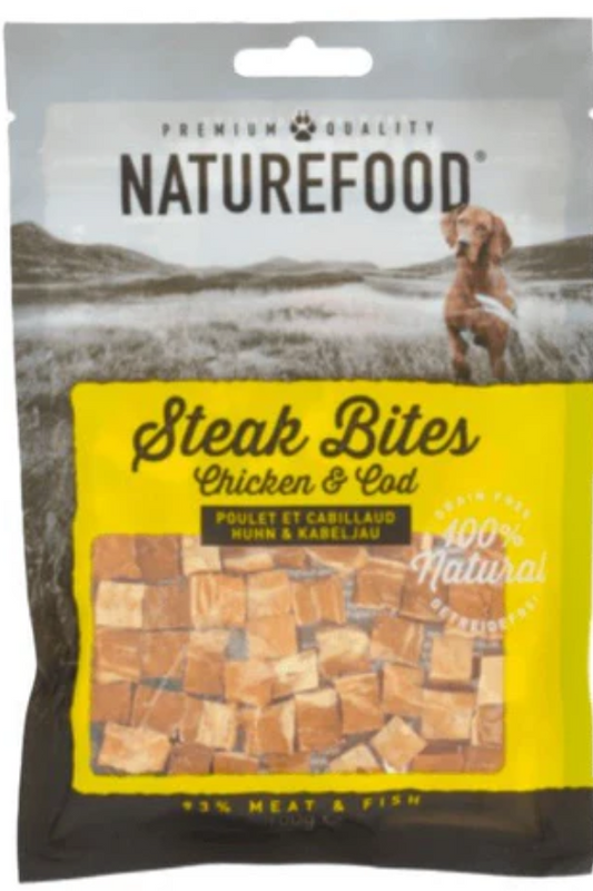 Naturefood - Kylling & Torsk bider 100g