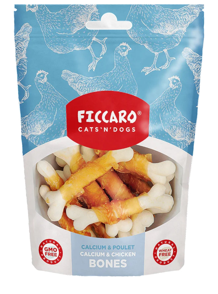 Ficcaro - Calcium og Kyllinge Ben 100g