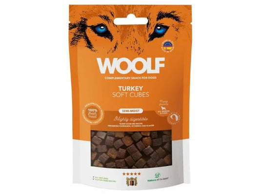 Woolf Soft Cubes Turkey, 100g