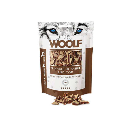 Woolf Rabbit & Cod Triangle 100g