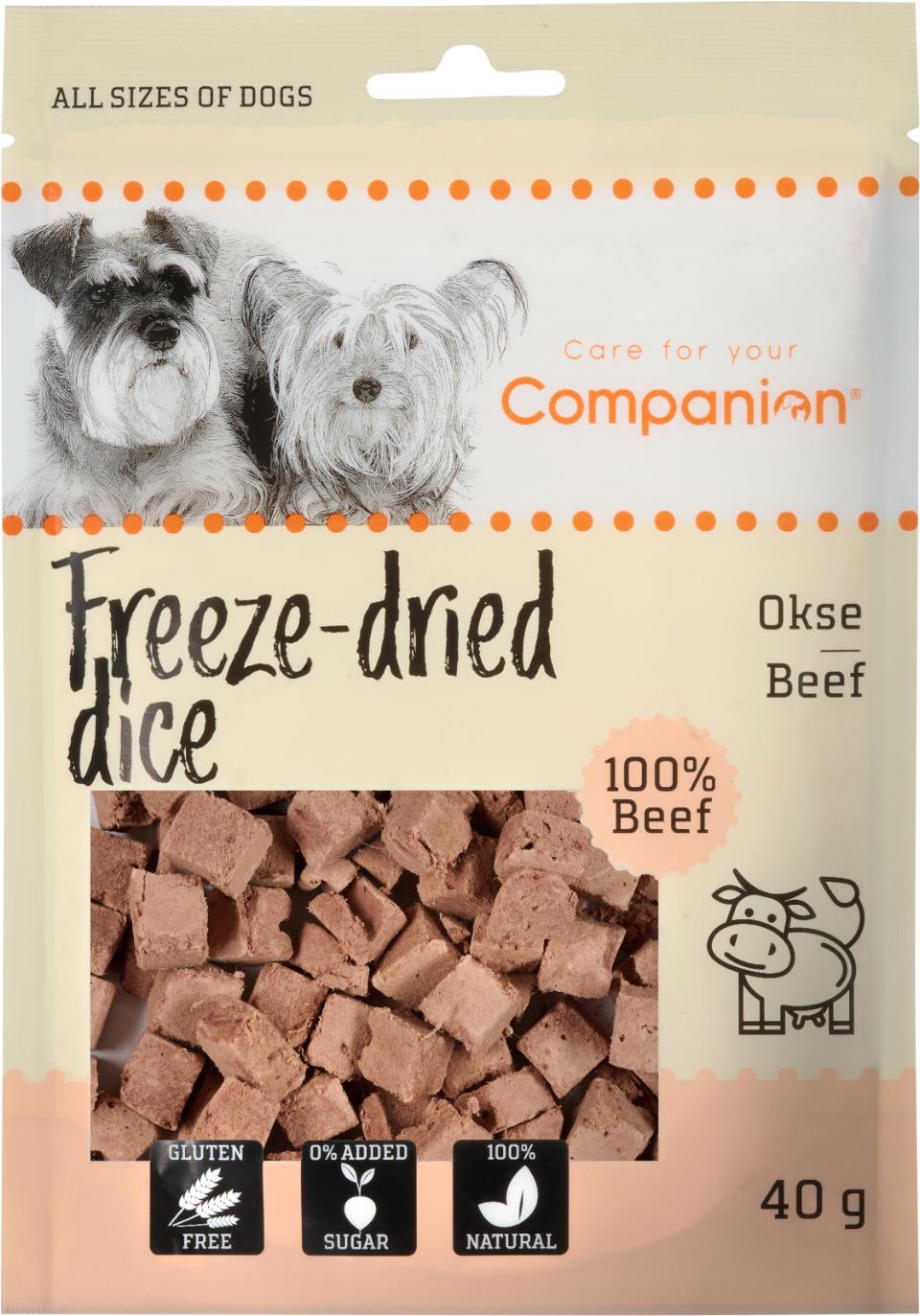 Companion Freeze-dried dice (okse)